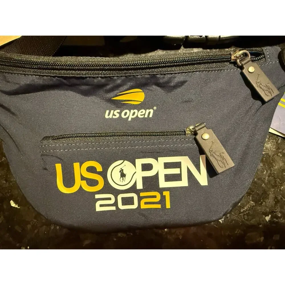 Polo Ralph Lauren US Open 2021 Tennis Belt Waist Bag Slim Fanny Pack Navy Pony